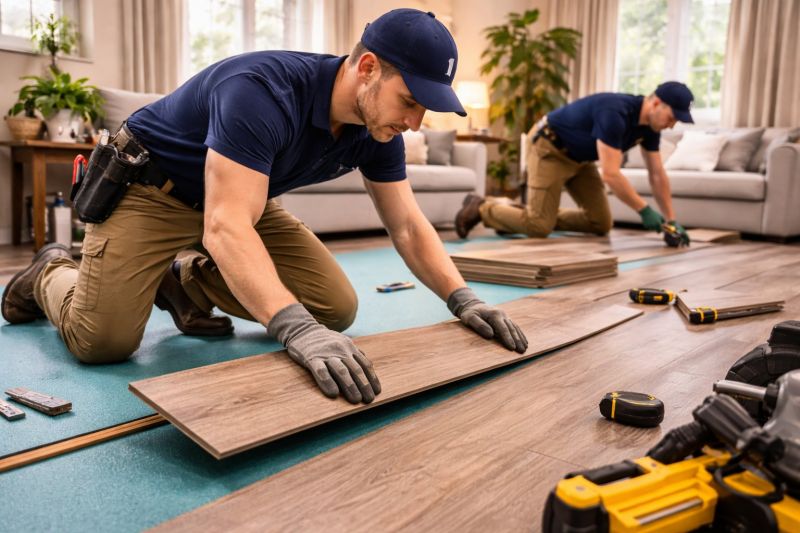 Laminate Floor Replacement in Lincoln, RI