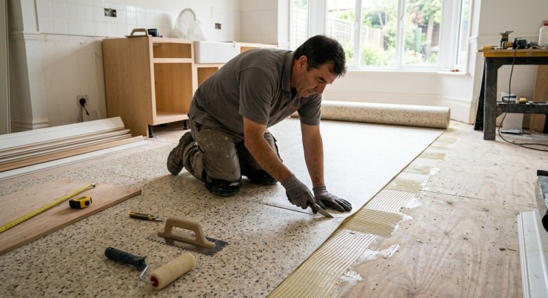 Linoleum Floor Installation in Bridgewater, MA