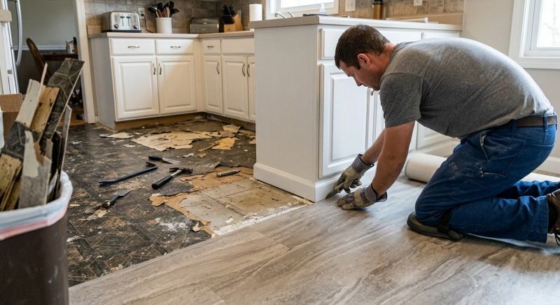 Linoleum Floor Installation in Coventry, RI