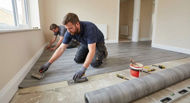 Sheet Linoleum Installation in Johnston, RI
