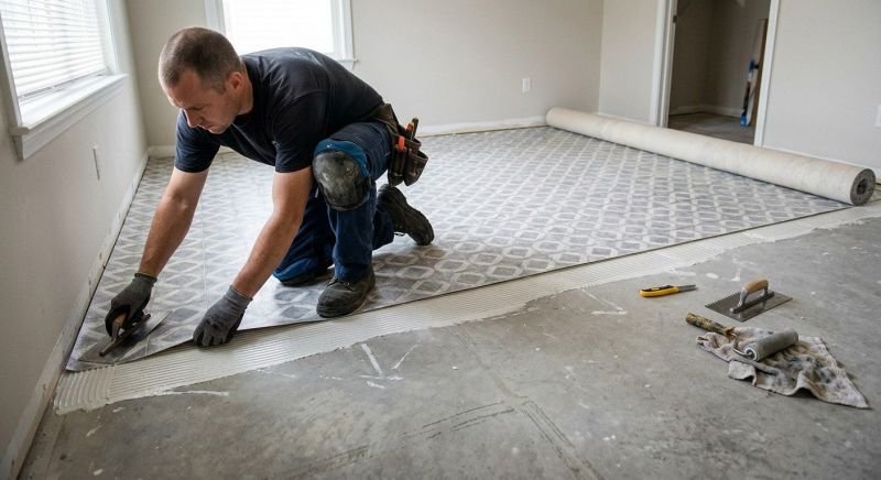 Sheet Linoleum Installation in Millis, MA