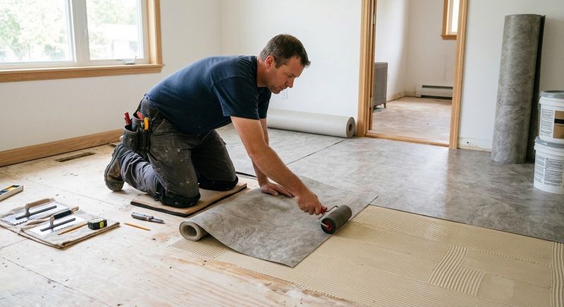 Sheet Vinyl Installation in Raynham, MA