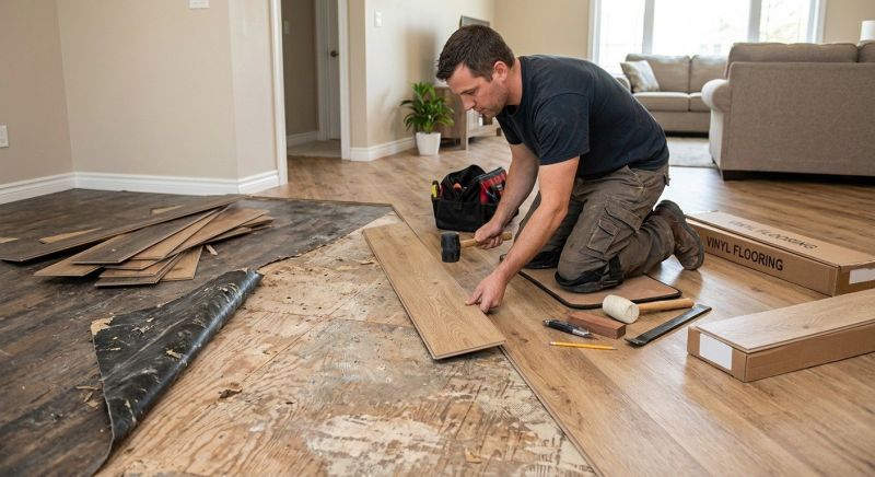 Vinyl Flooring Installation in Bridgewater, MA